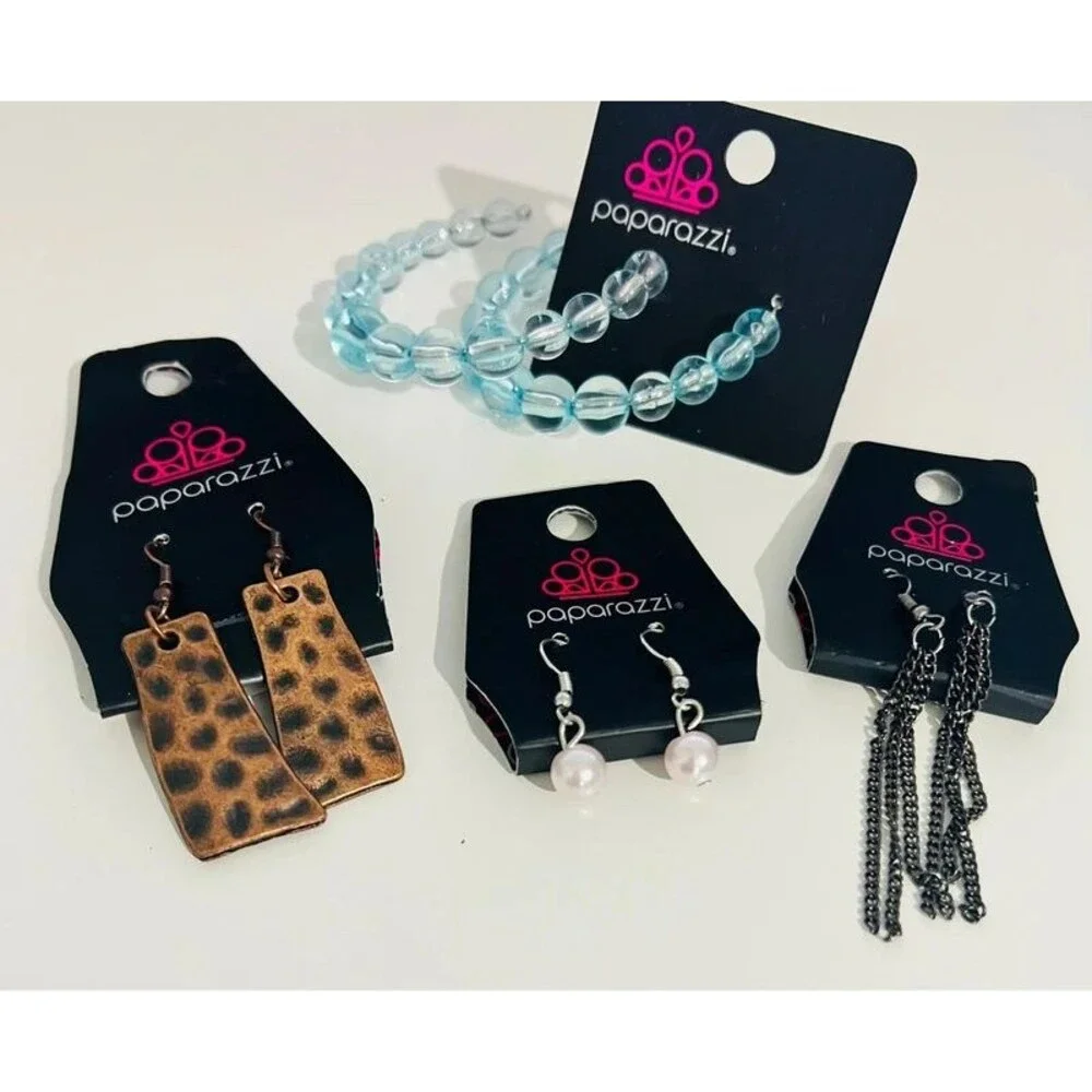 Lot of 4 paparazzi earrings